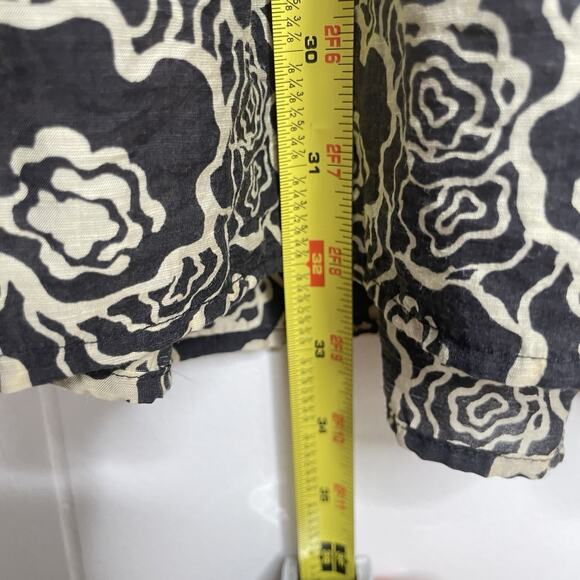 tpo Mini Dress Groovy Abstract Floral Print Puff Sleeve Retro Hippie Size 6 M - Picture 9 of 10